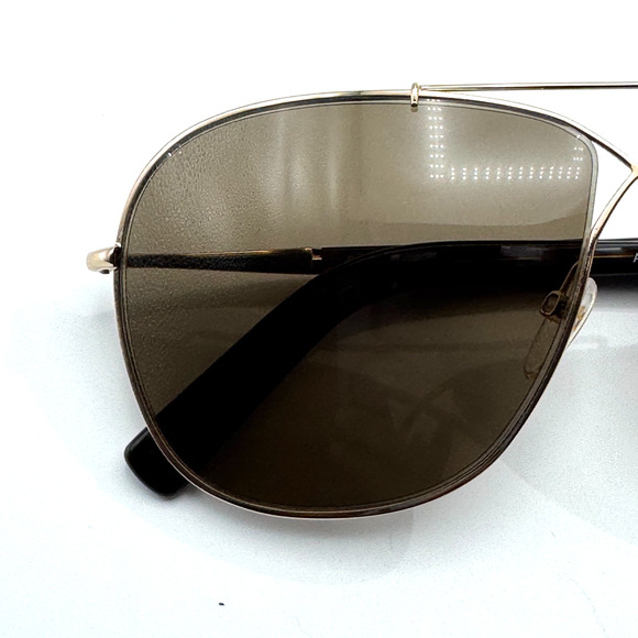 Tom Ford Sunglasses April TF393 28J Gold Aviator Oversized Roviex Lens 61-10-145 main image 15